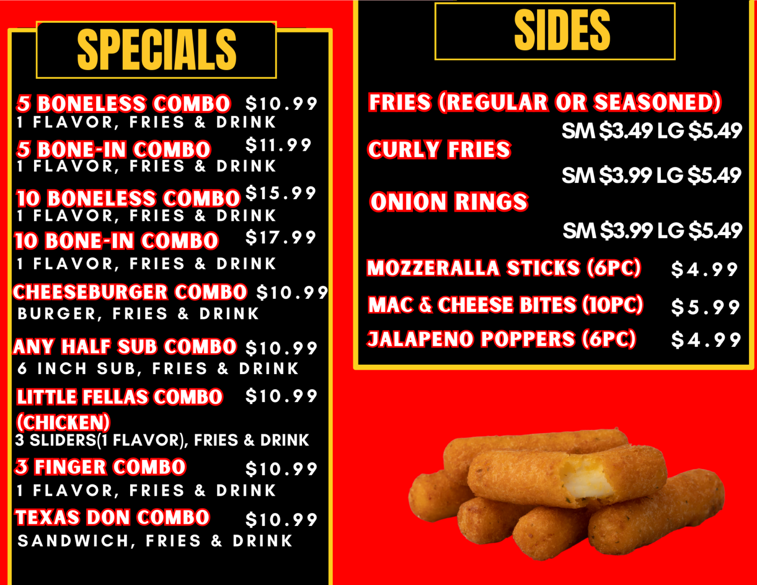 Menu, Best Halal Food - Wings Fellas